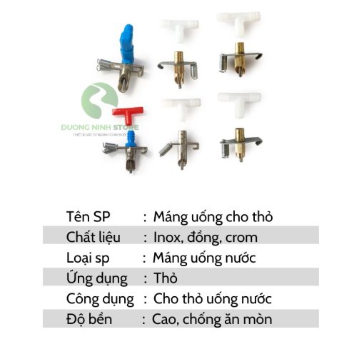 Van uống nước tự động cho thỏ