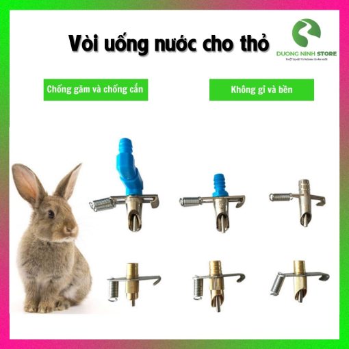 Van uống nước tự động cho thỏ