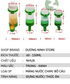 Máng ăn uống tự động cho chim